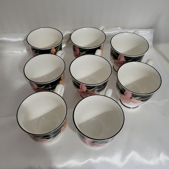 Sango Allure - Set of 8 Footed Coffee Cups - Excellent Condition - Picture 4 of 11